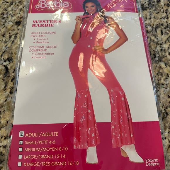 Barbie Western Custom New Women’s Adult Halloween Pink Small 4-6 - Picture 2 of 3